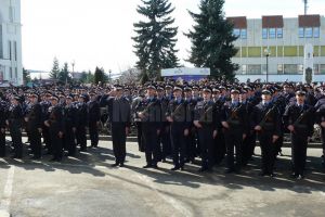 Ceremonie de depunere a Jurământului militar de către elevii jandarmi