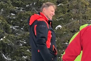 FOTO. Preşedintele Klaus Iohannis, la schi în Munţii Șureanu pentru cel puţin a patra oară în acest an