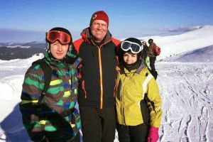 FOTO – Preşedintele Iohannis, weekend la schi în Munţii Șureanu