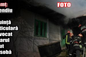Neamţ: Incendiu la o locuinţă particulară provocat de jarul căzut din sobă