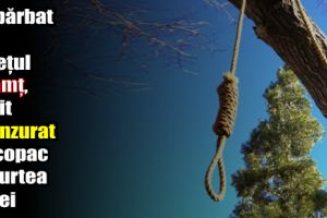 Un bărbat din judeţul Neamţ, găsit spânzurat de copac în curtea casei