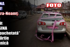 POZNA ZILEI! Piatra-Neamţ: Şi-a găsit maşina „împachetată” în hârtie igienică