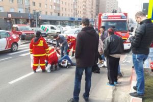 Pieton accidentat pe Calea Bucureşti