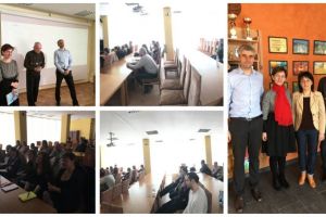 FOTO: ”Caravana literară a scriitorilor” a poposit la Universitatea din Alba Iulia. A fost prezentată o carte inedită, despre mişcarea voleibalistică din judeţul Alba începând din anul 1922 şi până azi