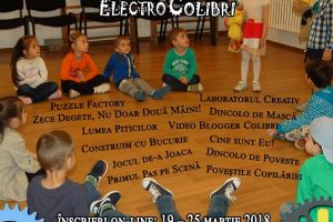 Înscrieri pentru o nouă serie de ateliere, la Teatrul Colibri!