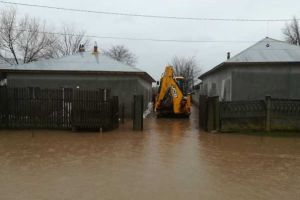 Case, curti si fantani inundate, la Orbeasca