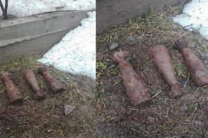 Bombe descoperite în curtea unui localnic din Sărmaş