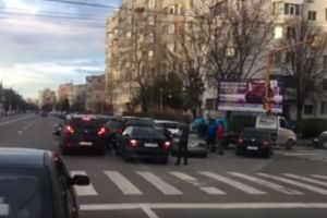 Constanta. Carambol pe strada Soveja, zona Institutul de Marina. Mai multe masini implicate 