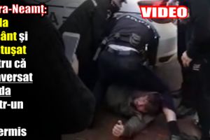 Piatra-Neamţ: Pus la pâmânt şi încătuşat pentru că a traversat strada printr-un loc nepermis