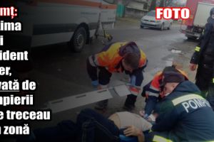 Neamţ: Victima unui accident rutier, salvată de pompierii care treceau prin zonă