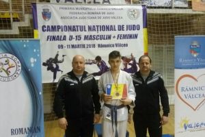 Alexandru Sibişan, sportiv legitimat la CS Unirea Alba Iulia, medaliat cu bronz în finala Campionatului Naţional de Judo U15