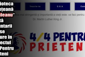 Biblioteca Judeţeană „G.T. Kirileanu“ invită voluntarii să i se alăture în Proiectul 4/4 Pentru Prieteni