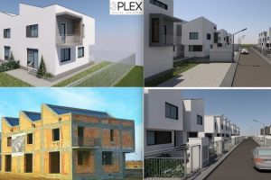 FOTO Ansamblul 3plex Residence prinde contur. Case de la 61.900 euro