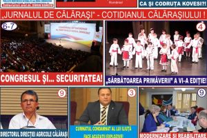 Jurnalul de Călăraşi nr. 3085 din 16-18 martie 2018