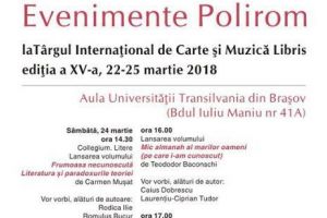 Editura Polirom la Târgul Internaţional de Carte şi Muzică Libris Braşov, 2018