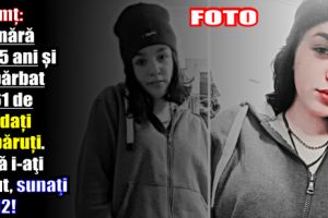 O tânără de 15 ani şi un bărbat de 61 de ani, daţi dispăruţi. Dacă i-aţi văzut, sunaţi la 112!