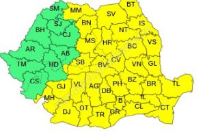 ATENȚIONARE METEO: Duminică, vremea se va răci accentuat şi vor cădea precipitaţii însemnate cantitativ