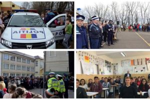 FOTO: Profesia de poliţist, promovată de IPJ Alba cu ocazia Zilei Poliţiei Române. Elevi din 5 licee, informaţi cu privire la oferta educaţională a MAI