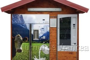 Ce se mai fură prin Focşani – banii din dozatoarele de lapte!