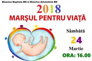 ”Marşul pentru viaţă”, în 24 martie la Bistriţa. Participă toate Bisericile