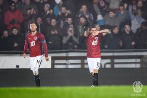 VIDEO. Nicolae Stanciu a marcat două goluri şi a provocat un autogol, în derby-ul cu Slavia Praga