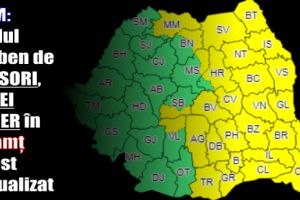 ANM: Codul galben de ninsori, polei şi ger în judeţul Neamţ a fost actualizat
