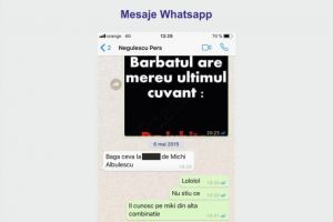 Noi capturi Whatssap/ Cum vroia Negulescu vroia sa-l 