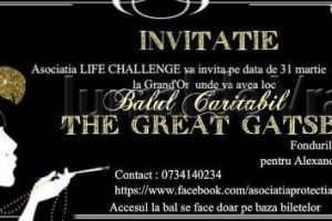 “Marele Gatsby”, bal caritabil pentru doi fraţi grav bolnavi din Focşani