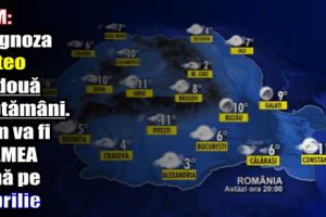 ANM: Prognoza meteo pe două săptămâni. Cum va fi VREMEA până pe 1 aprilie