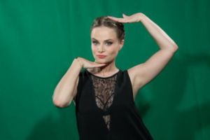 Fetiţa Dianei Cavallioti şi-a însoţit mama la filmări