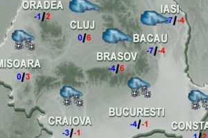 Lapoviţă, ninsoare, polei şi vreme deosebit de rece în toată ţara.  Prognoza METEO pentru marţi