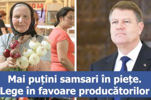 Preşedintele a promulgat o lege în favoarea micilor fermieri care îşi vând produsele