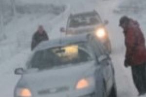 Pe drumurile din Braila se circula in conditii de iarna