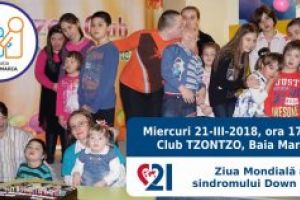 Ziua Mondiala a Sindromului Down, aniversata pentru al patrulea an consecutiv in Baia Mare