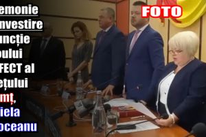 Ceremonie de învestire în funcţie a noului prefect al judeţului Neamţ, Daniela Soroceanu