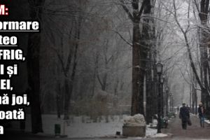 ANM: Informare meteo de frig, ploi şi polei, până joi, în toată ţara