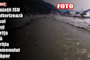 Neamţ: Angajaţii ISU monitorizează cursul râului Bistriţa după apariţia fenomenului de zăpor