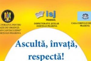 Inspectoratul pentru Situaţiii de Urgenţă Prahova a lansat caietul de prim ajutor „Învaţă, ascultă, respectă!” ediţia 2018
