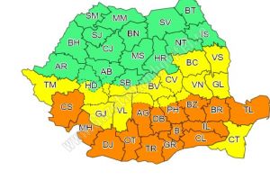 22 – 23 martie, averizare meteo de Cod Portocaliu, valabilă şi pentru judeţul Dâmboviţa