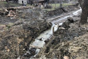 Alunecare de teren într-o localitate din Harghita