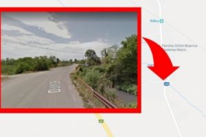 Ruptură de mal, în apropierea unui podeţ peste Dâmbu