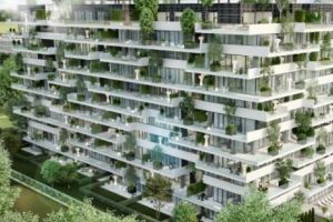 VIDEO PRIMUL bloc de locuinţe din România cu CINEMA, COPACI în interior şi pe terase