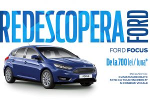 Redescoperă plăcerea condusului la Ford West, noul dealer din Satu Mare şi profită de programul Rabla. Ford Focus de la 700 lei/lună.*