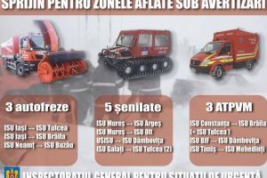 ISU Constanta a trimis o autospeciala pentru transport personal si victime multiple catre ISU Braila si ISU Tulcea