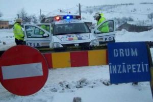 Sectorare de drum închise temporar, pentru deszăpezire