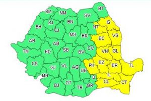 Vreme deosebit de rece:Codul galben de ninsori se prelungeste in Dobrogea! Cat va dura