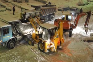 Intervenţie permanentă pentru îndepărtarea zăpezii