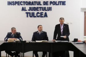 Inaintari in grad de Ziua Politiei Romane, la IPJ Tulcea. Administratorul public al judetului, Vasile Strat , prezent la eveniment (galerie foto)