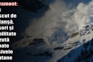 Salvamont: Risc crescut de avalanşă, ninsori şi vizibilitate scăzută în toate masivele montane