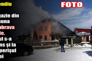 Neamţ: Incendiu la o magazie din comuna Dumbrava Roşie. Focul s-a extins şi la acoperişul casei